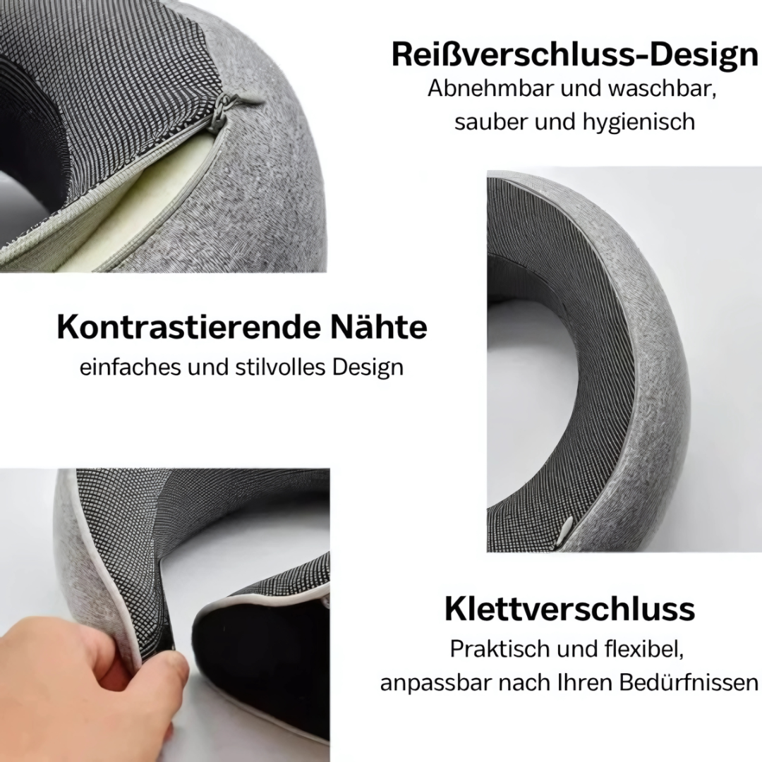 SMOVO™ Reisekissen – Perfekte Nackenstütze für Flugzeug, Auto & Reisen