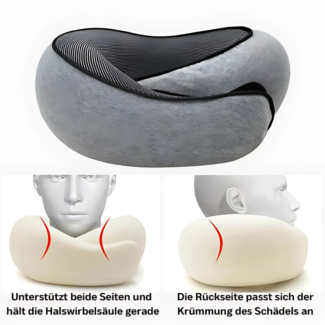 SMOVO™ Reisekissen – Perfekte Nackenstütze für Flugzeug, Auto & Reisen