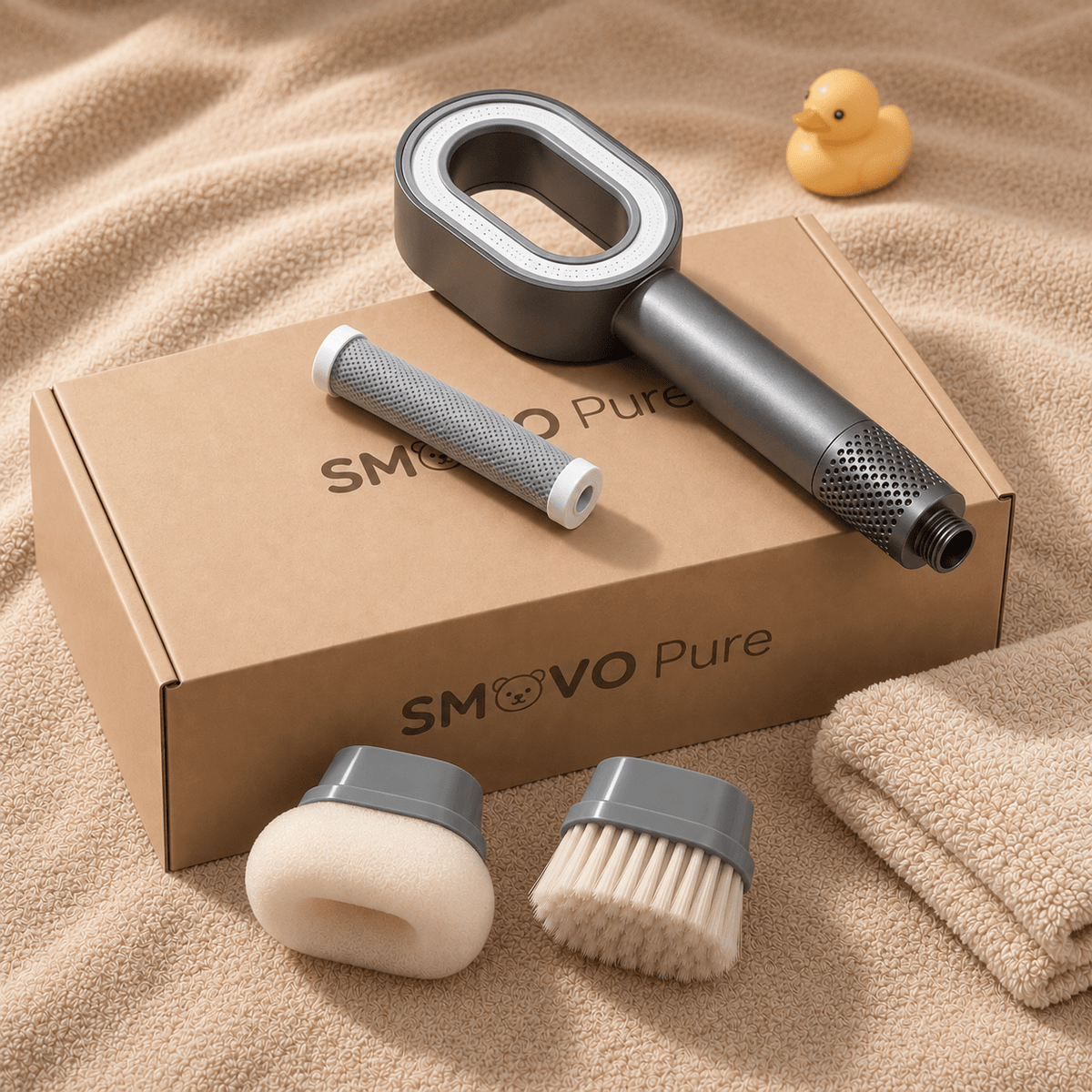 SMOVO Pure – Der Duschkopf mit Filter für Babyhaut