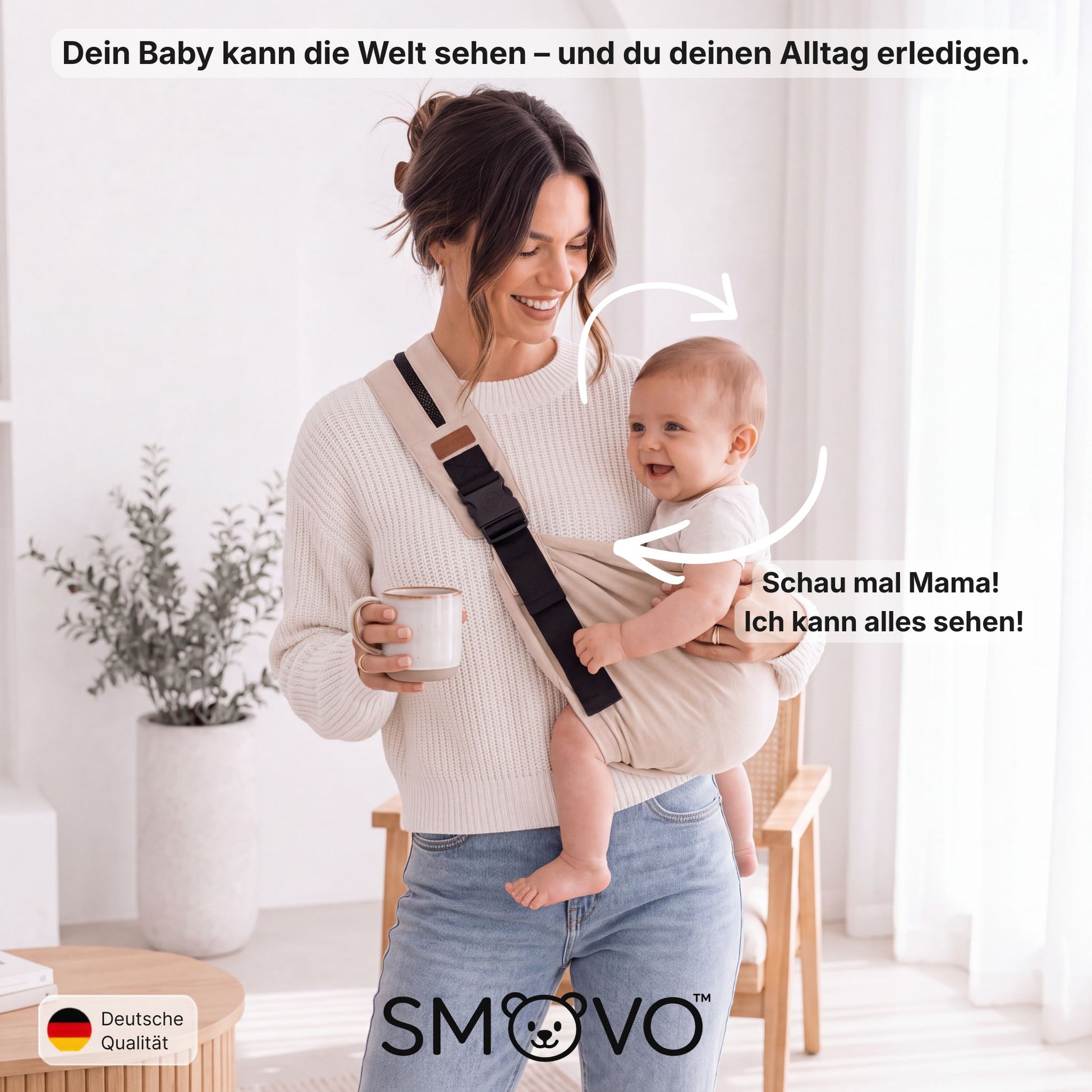 Dein Baby kann alles sehen und nicht nur die Brust