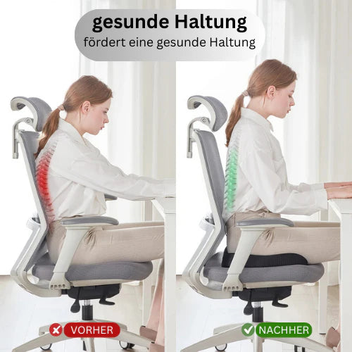 SMOVO™ Memory Foam Sitzkissen – Ergonomische Unterstützung für Auto, Büro & Zuhause