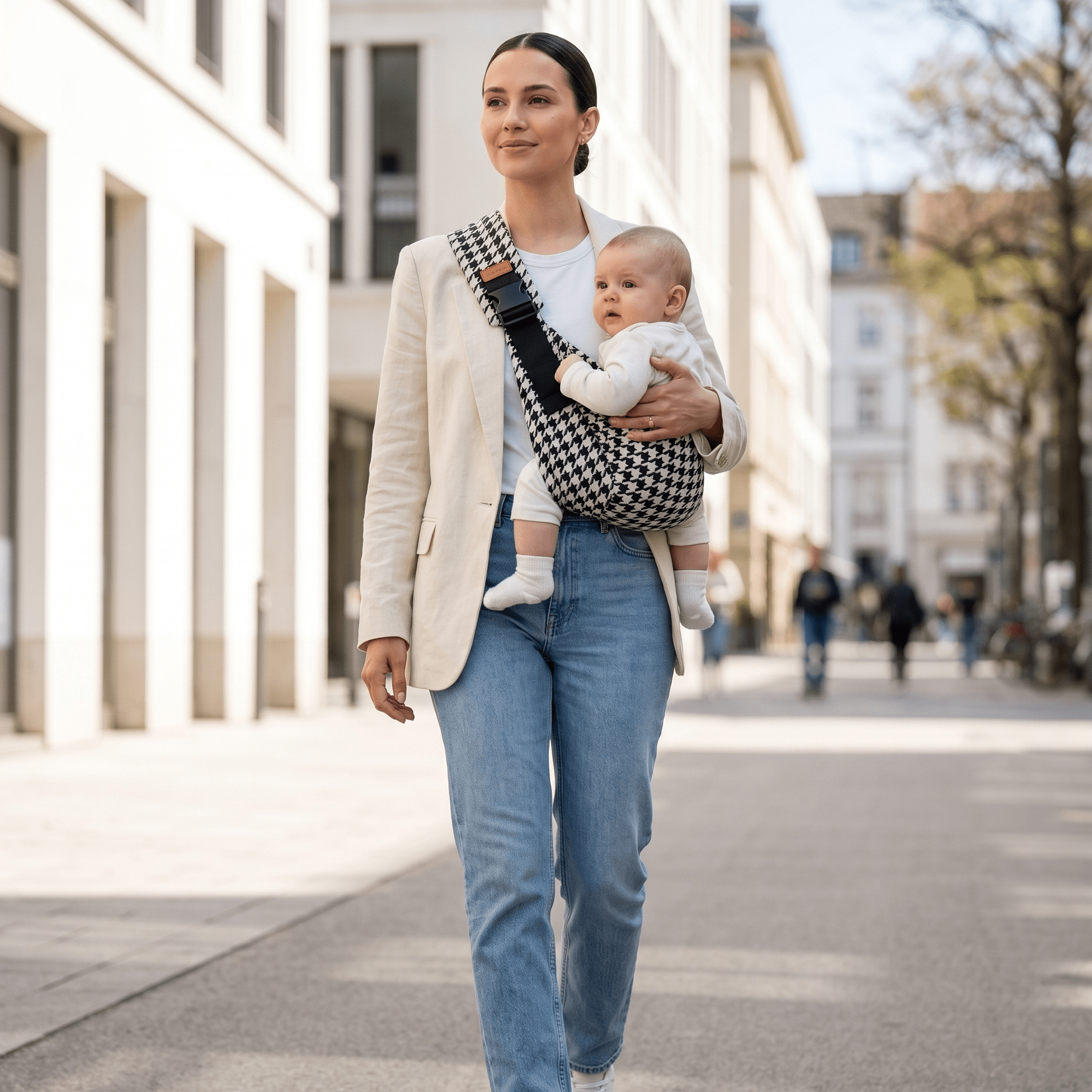 SMOVO Carry – Baby Tragetuch | Seitliche Babytrage