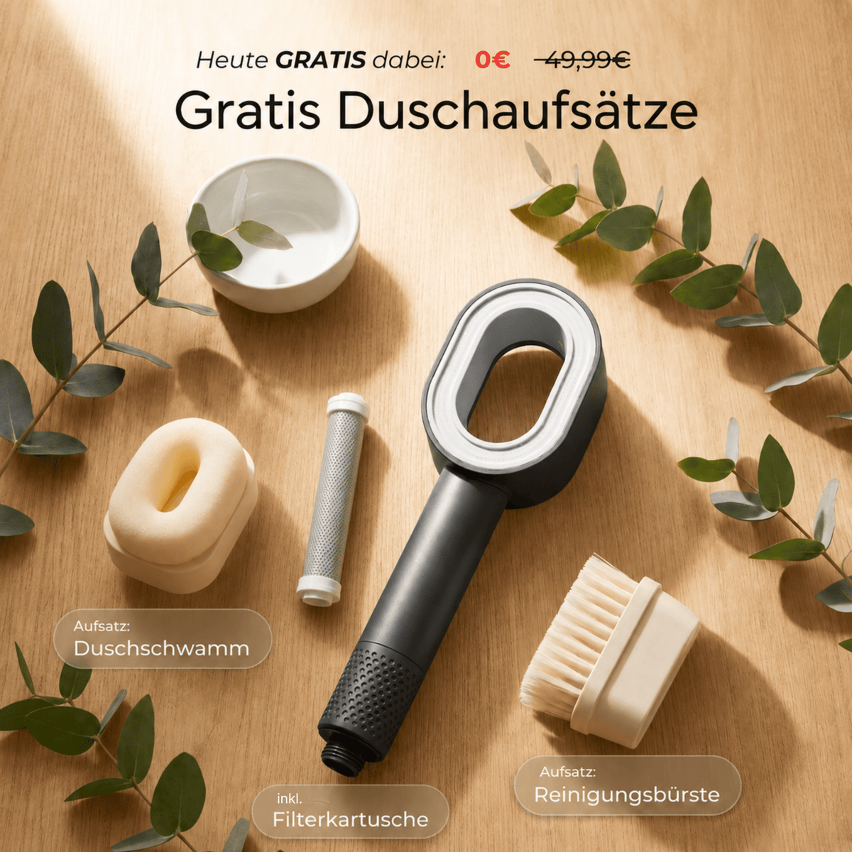 SMOVO Pure – Der Duschkopf mit Filter für Babyhaut