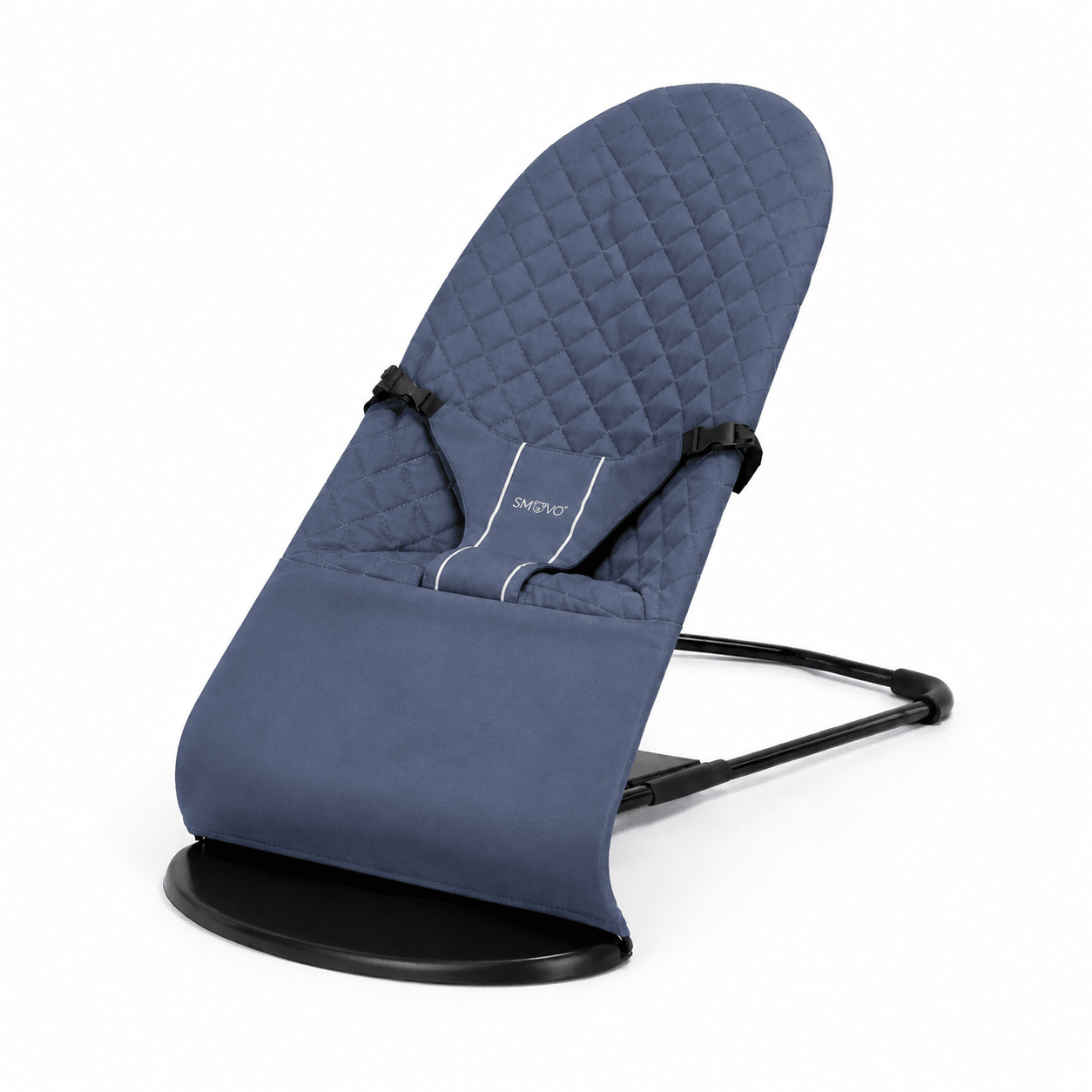SMOVO Babyschaukel in Blau – ergonomische Babywippe ab Geburt, Freisteller